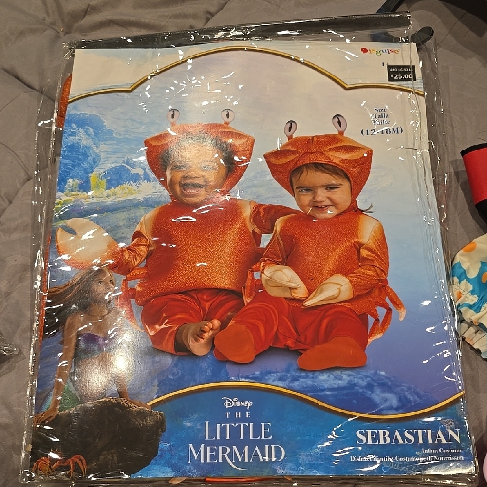 Disney The Little Mermaid Sebastian Costume - Orange